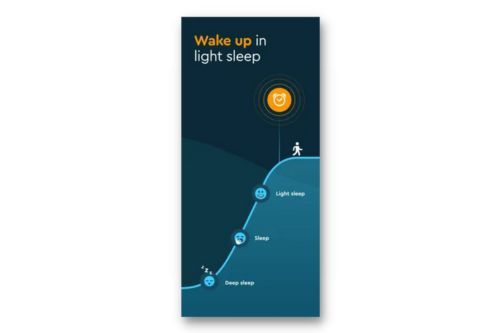 A screenshot of Sleep cycle iPhone app