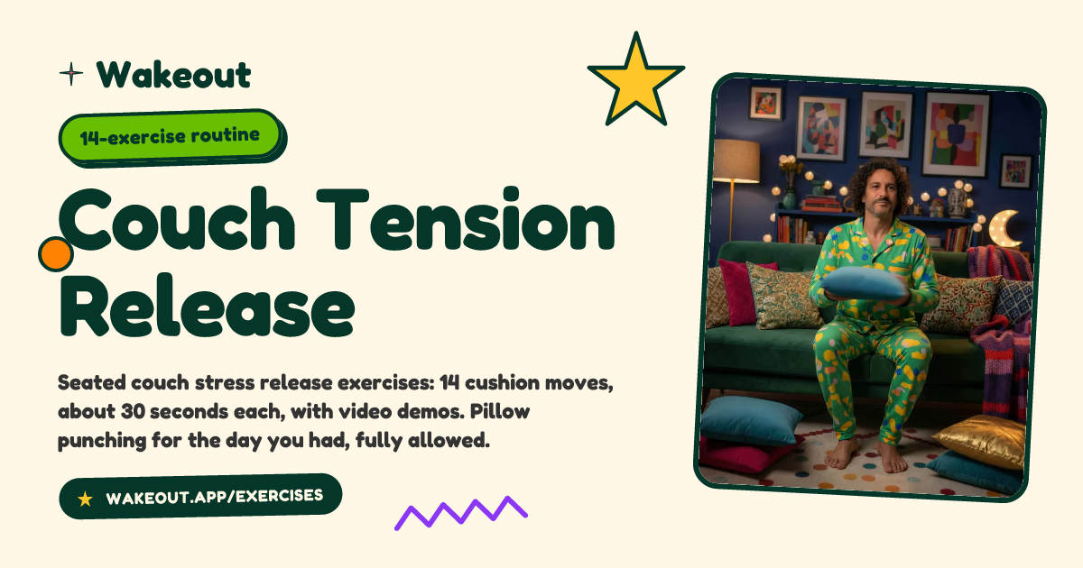 Couch Tension Release: 14 Quick Desk Exercises You Can Do Now