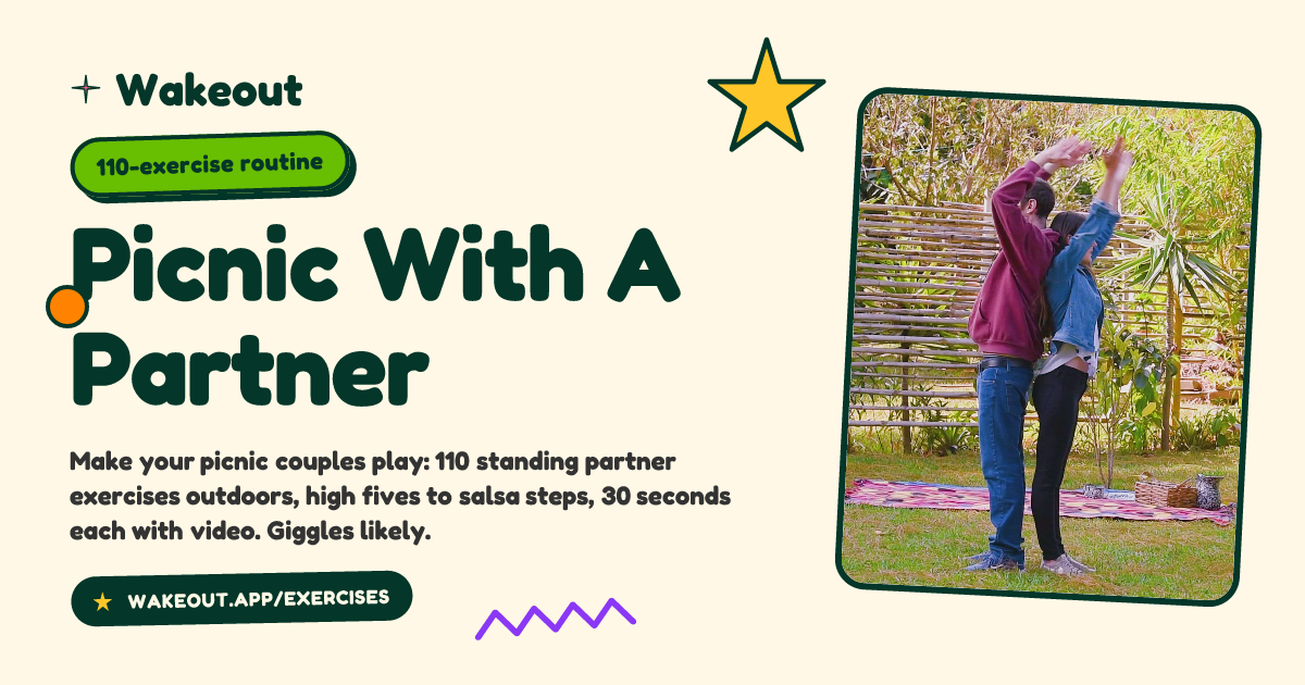 Picnic With A Partner: 110 Quick Desk Exercises You Can Do Now