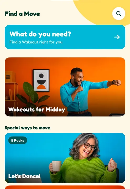 Find a Move: What do you need?, Wakeouts for Midday, Let’s Dance!