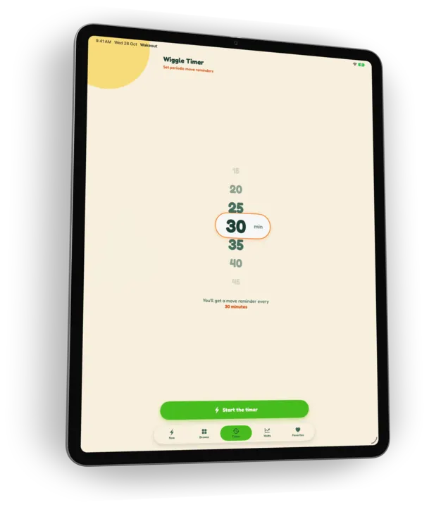 iPad: Wiggle Timer