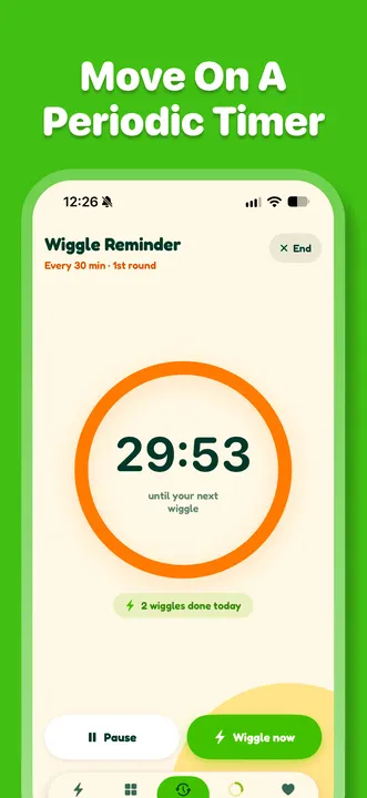 Move on a periodic timer