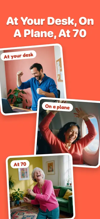 At your desk, on a plane, at 70